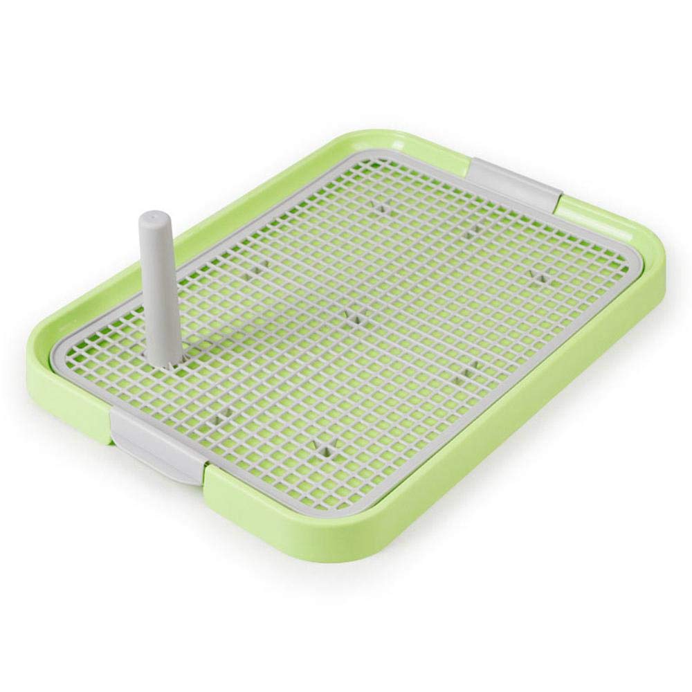 Volwco Odourless Mesh Training Floor Protection Trays With Pee Post For Small Dogs (49x37x3.5cm)