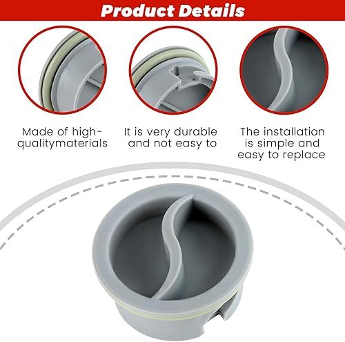 Miniatura 2 de puxyblue WD12X10206 Reemplazo de tapa de enjuague para lavavajillas G-E 1168272 AP3872948 PS1019466 EAP1019466