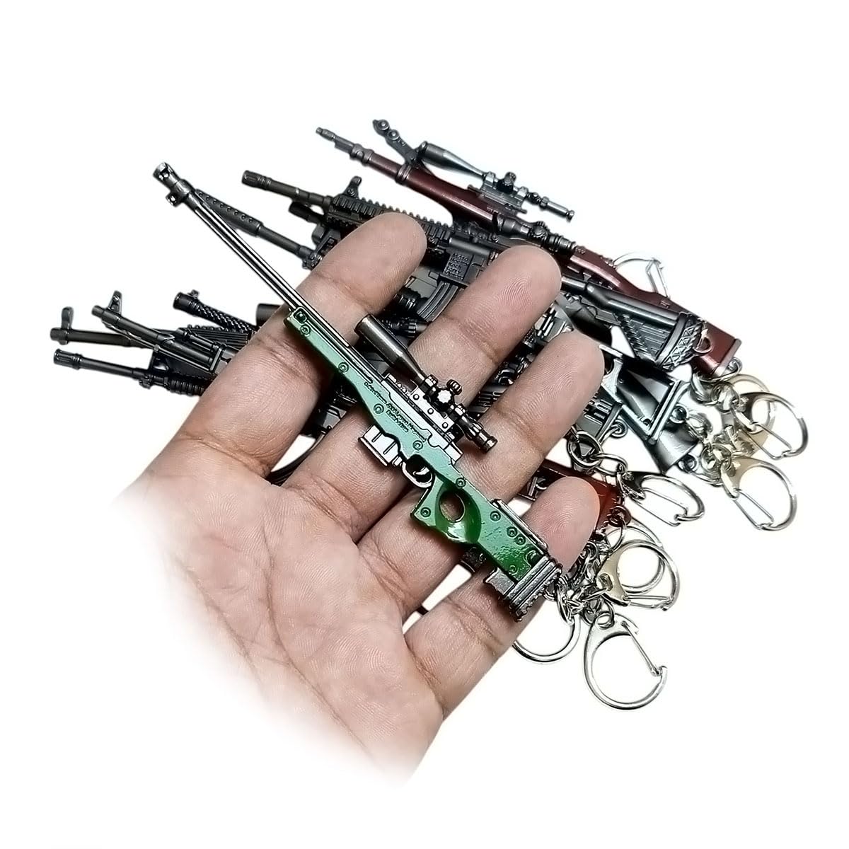 PUBG gun Keychain | BGMI keychan Style Metal gun Keychains, Black Color, Standard Size, for kids and its players-image-39