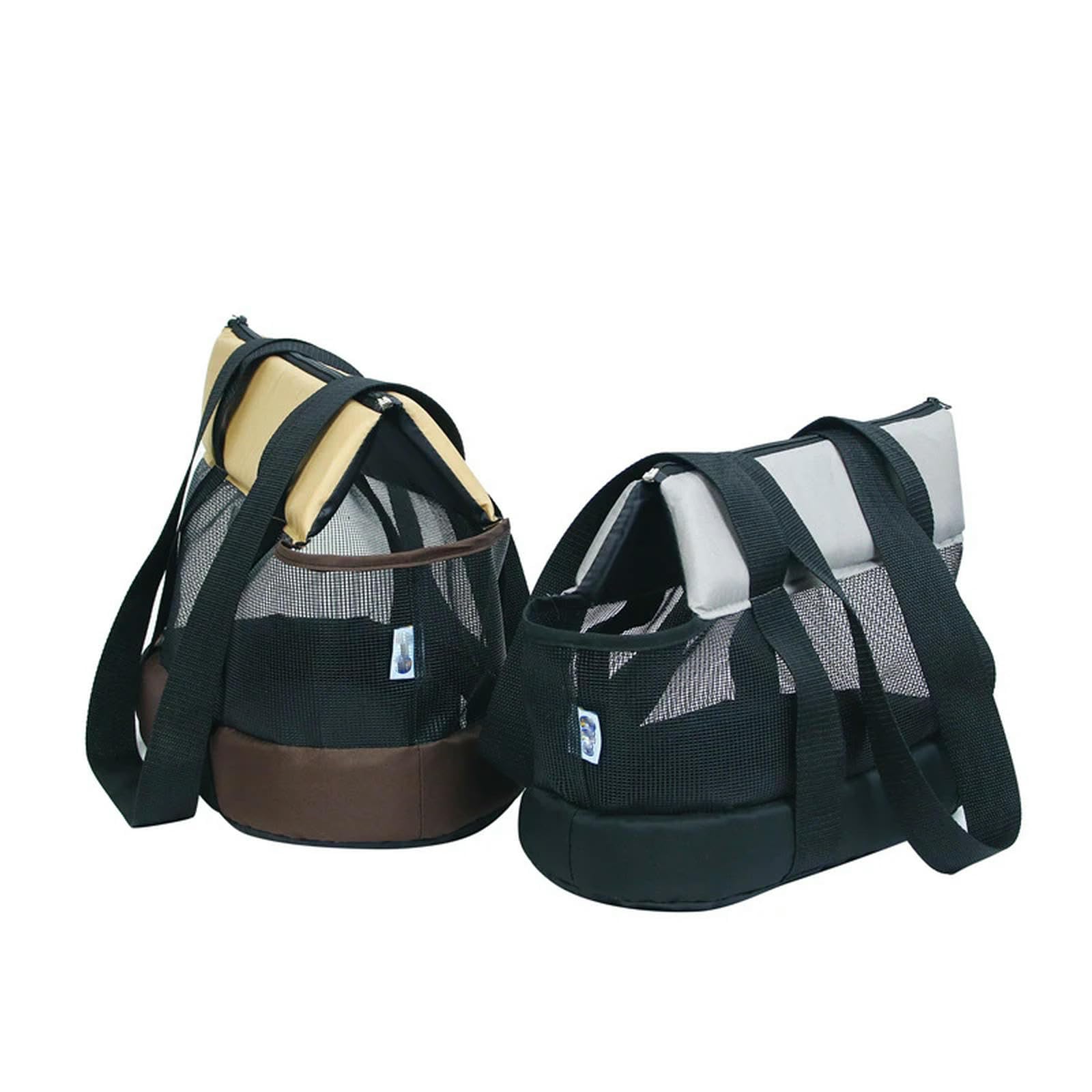MdybF Trasportino Gatto Piccola Vettore di Animali Domestici Traspiranti Summer Cane Cane Portatile Portante Port Stucchi A Spalle per Portate per Cani per Cime dei Cagnolini-Nero-l