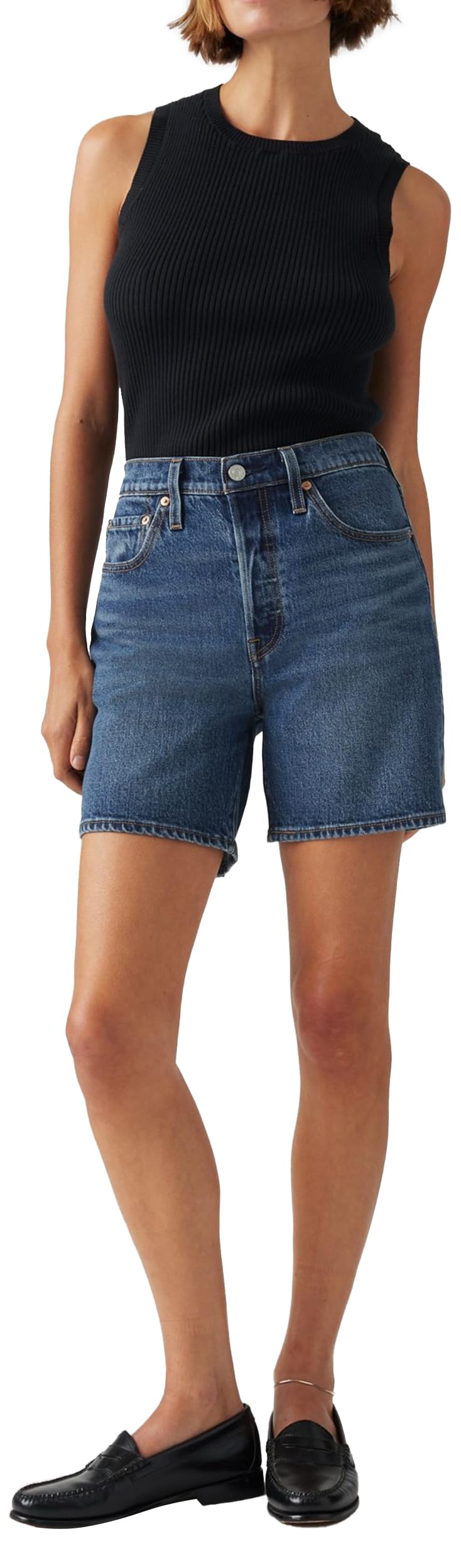Levi's 501 Mid Thigh Pantalones cortos vaqueros Mujer