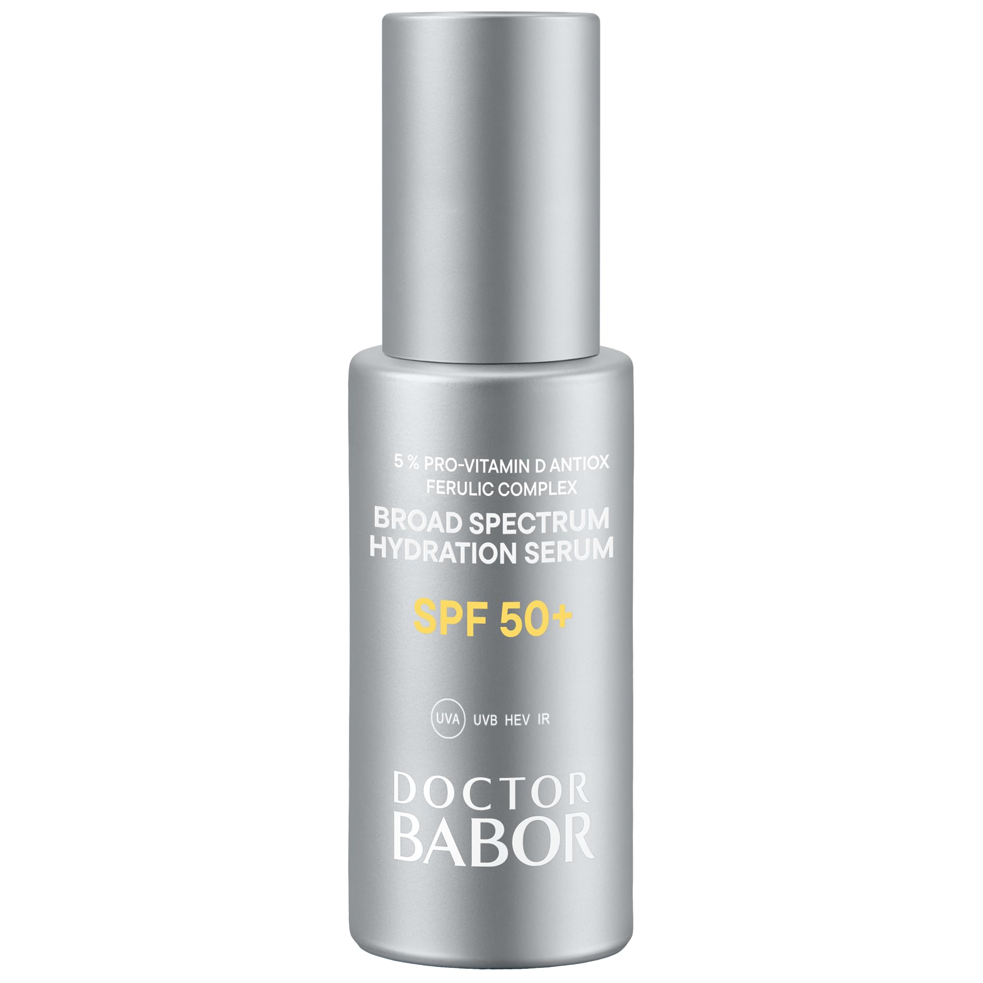 DOCTOR BABOR Solar Defense Broad Spectrum Hydration Serum LSF 50+ – leistungsstarker Sonnenschutz vor UVA/UVB, Blaulicht & Infrarot – professionelle Gesichtspflege für einen strahlenden Glow (30 ml)