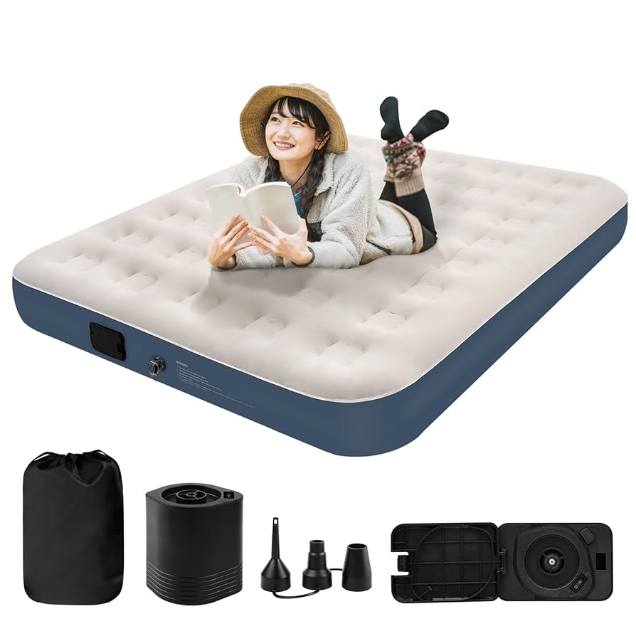 エアーベッド ユアサプライムス.com｜インテックス 電動ポンプ内蔵 エアベッド