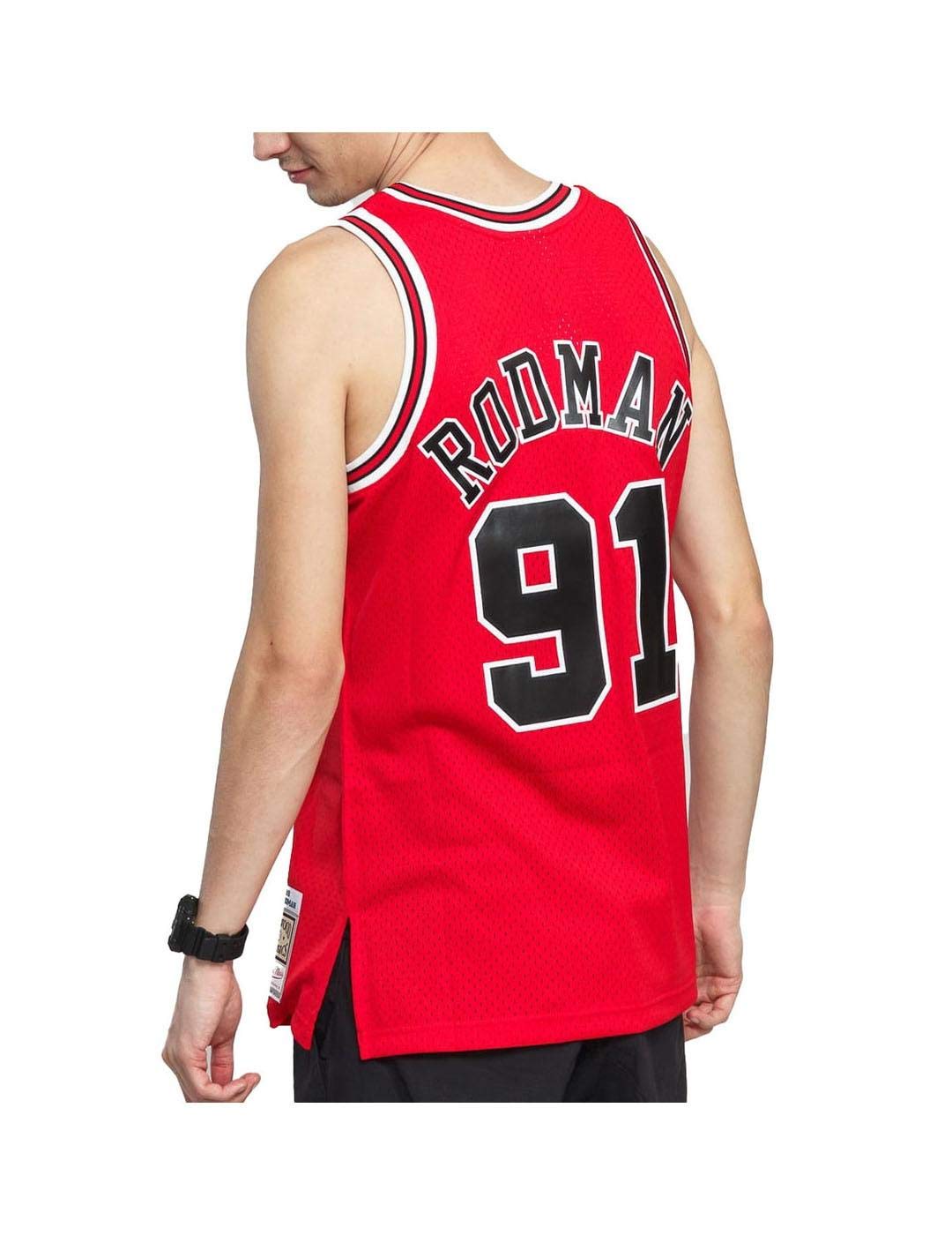 Mitchell & Ness NBA Swingman Road Jersey Chicago Bulls 97-98, Dennis Rodman