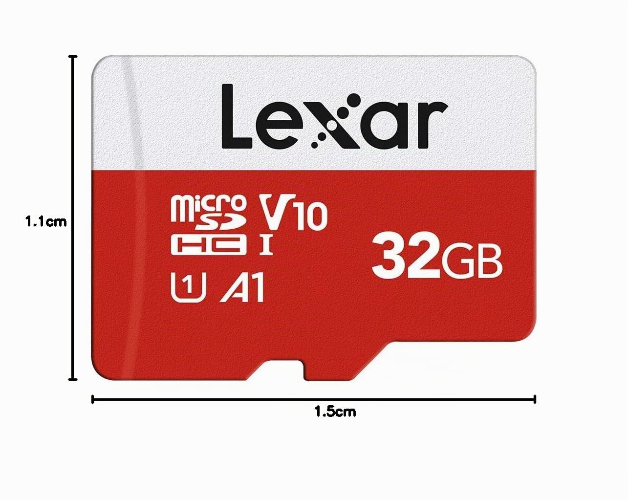 Lexar Tarjeta Micro SD 32 GB, hasta 100 MB/s de Lectura, A1, U3, C10, V10, 4K, Full HD, Tarjeta de Memoria con Adaptador SD, microSDXC UHS-I para teléfono, videocámara, Switch, GoPro, Tableta