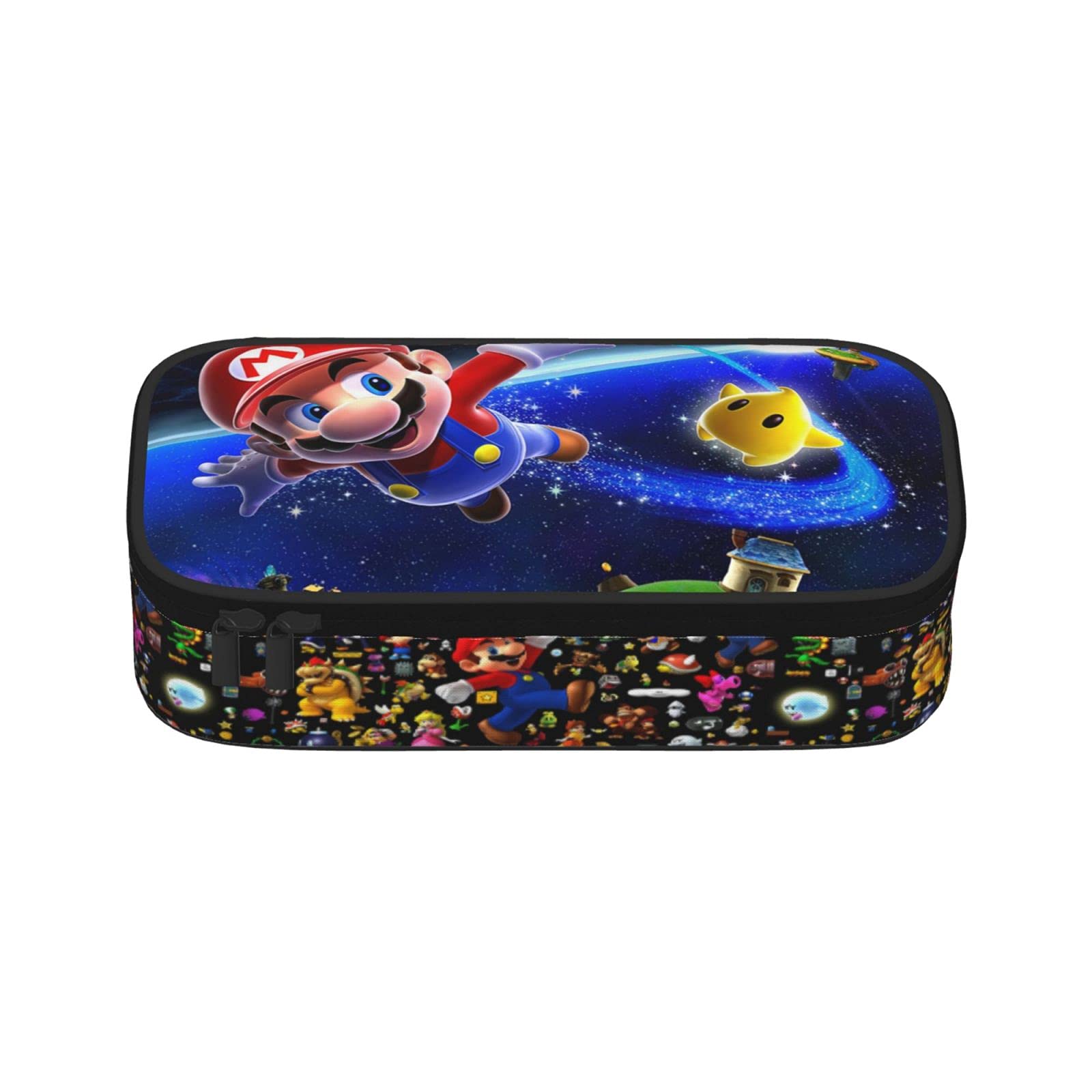 Wcrsainblue men Anime large zipper pencil case bag Big Capacity Pen Box Organizer Adult Stationery Pencil Pouch Office Supplies