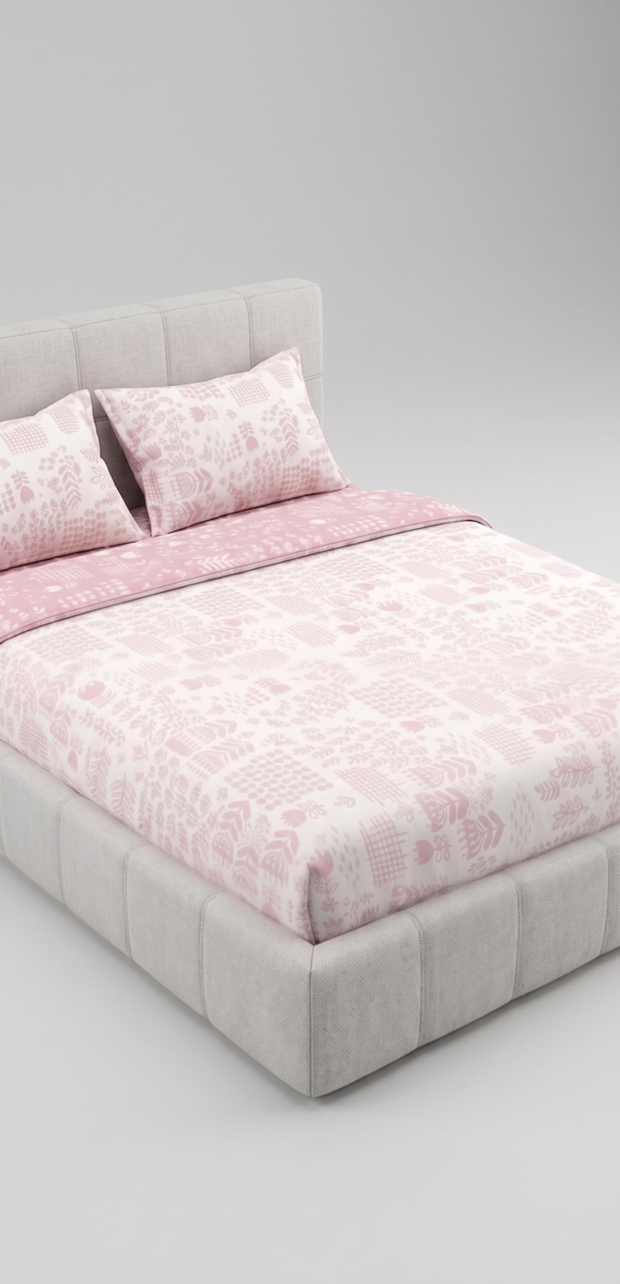 Dohar Premium 100% Cotton Single Bed (Dusty Rose) Wildflower Meadow, Reversible Blanket, Lightweight and Breathable Ac Dohar/Quilt/Blanket/for Bed, Sofa AC Blanket 220x146 cm-image-4