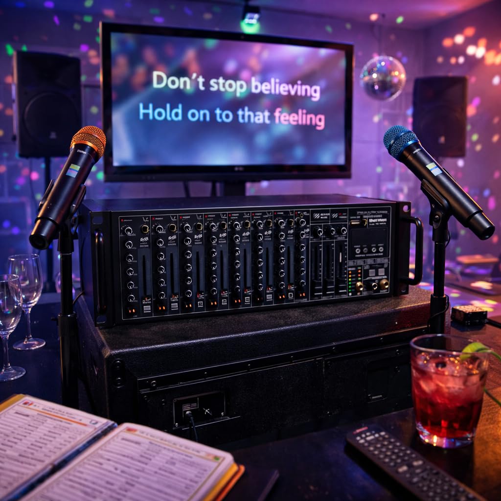 Thornton Axis 10 Rack - Mixer rack con USB, effetti, Bluetooth e lettore MP3, 6 canali con preamplificatore microfono e 2 canali stereo