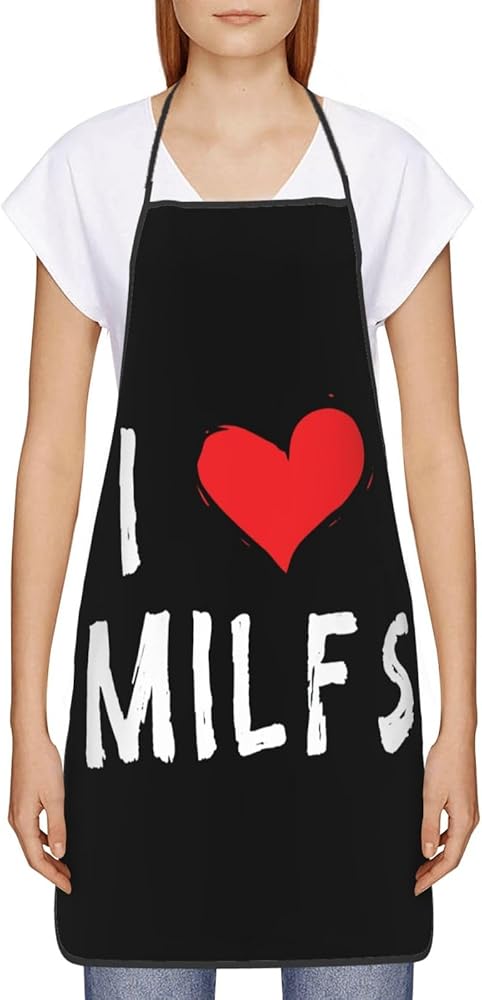 Amazon.com: I Love Milfs Adjustable Chef Aprons For Kitchen