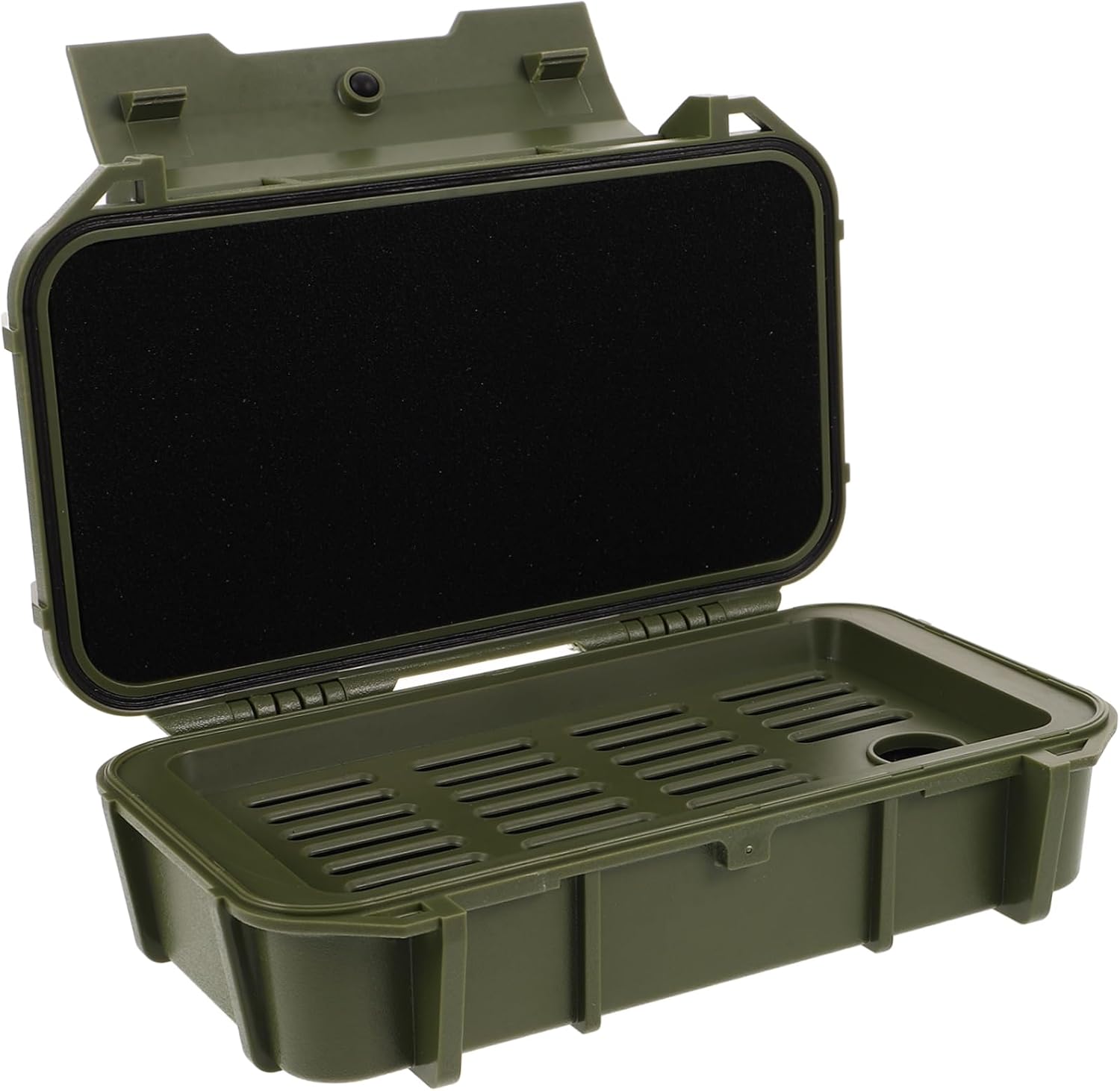 POPETPOP Shockproof Outdoor Survival Box Dual Hard Case for Camping Gear Digital Devices Phone Storage Airtight Container for Outdoor Adventures