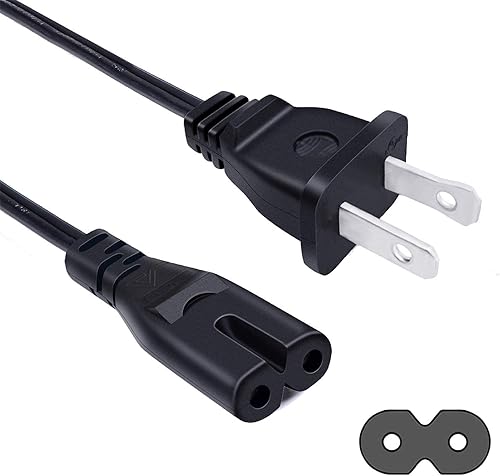 Miniatura 1 de Cable de alimentación de TV UL de 8 pies para Samsung 24", 32", 40", 43", 48", 49", 50", 55", 60", 65", 75", 75", LCD, HD, Smart 4K, televisor