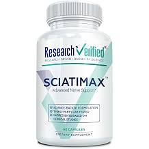 Research Verified Sciatimax Sciatica & Nerve Support with B Vitamins, Magnesium, Corydalis, Boswellia & Alpha Lipoic Acid 60 Vegan Capsules