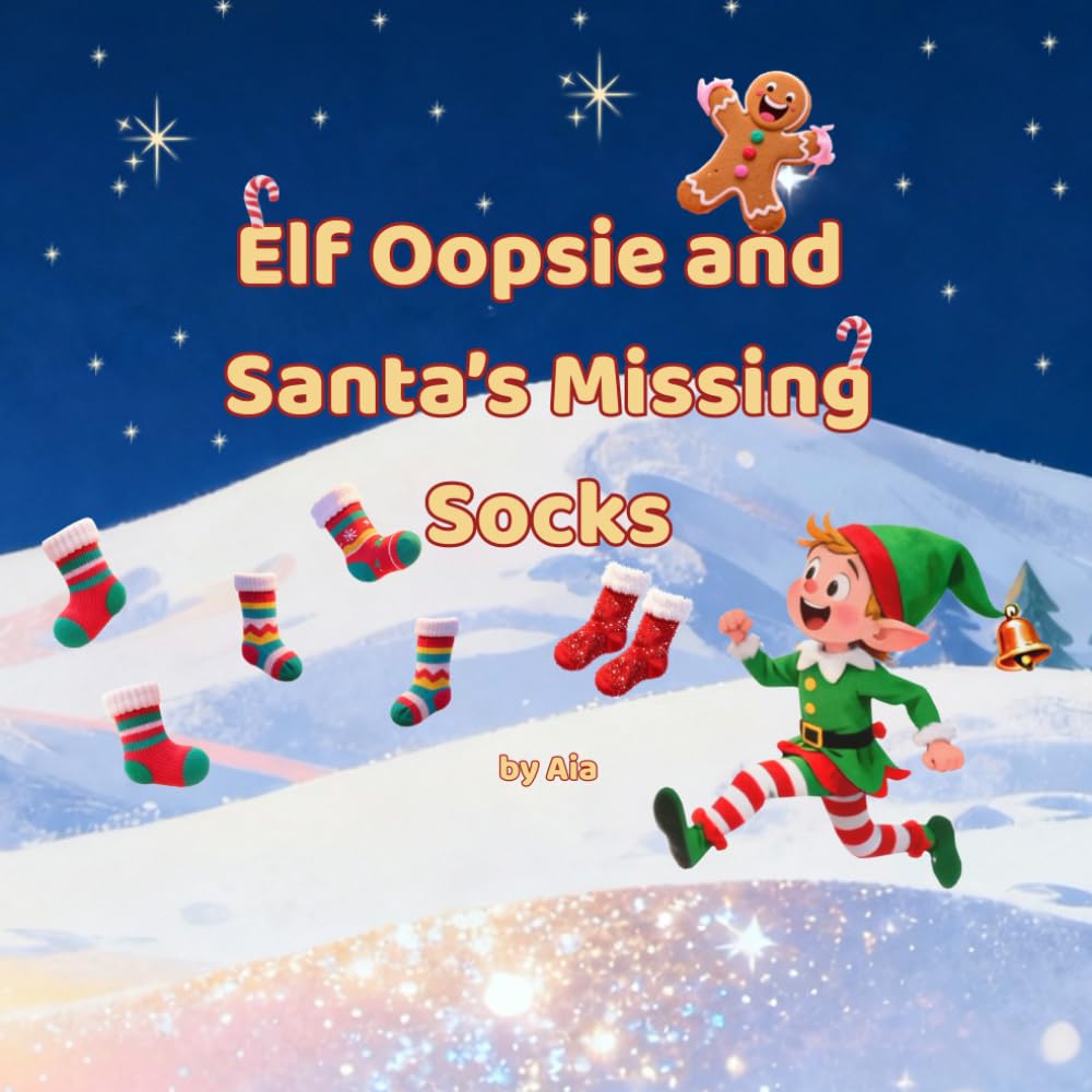 Elf Oopsie and Santa’s Missing Socks: A Whimsical Christmas Adventure About Friendship, Festive Magic, and Saving the Holidays One Sock at a Time