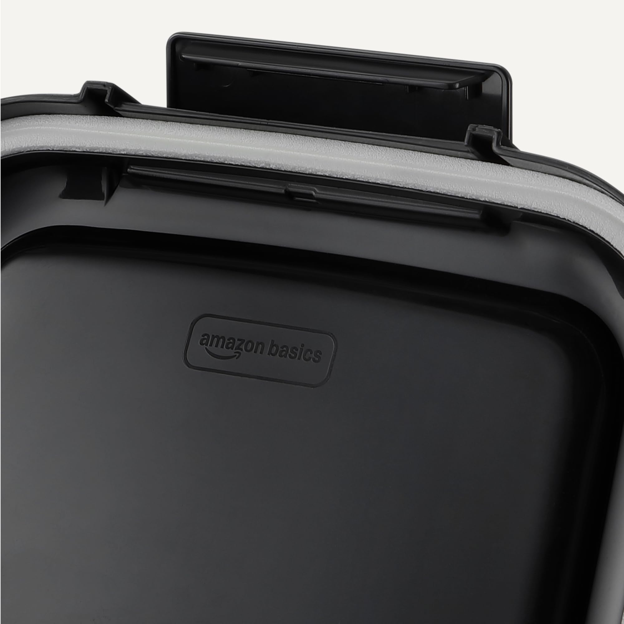 Amazon Basics - Contenedor de Almacenamiento de Alimentos para Mascotas, 4.5 kg,Transparente y Negro