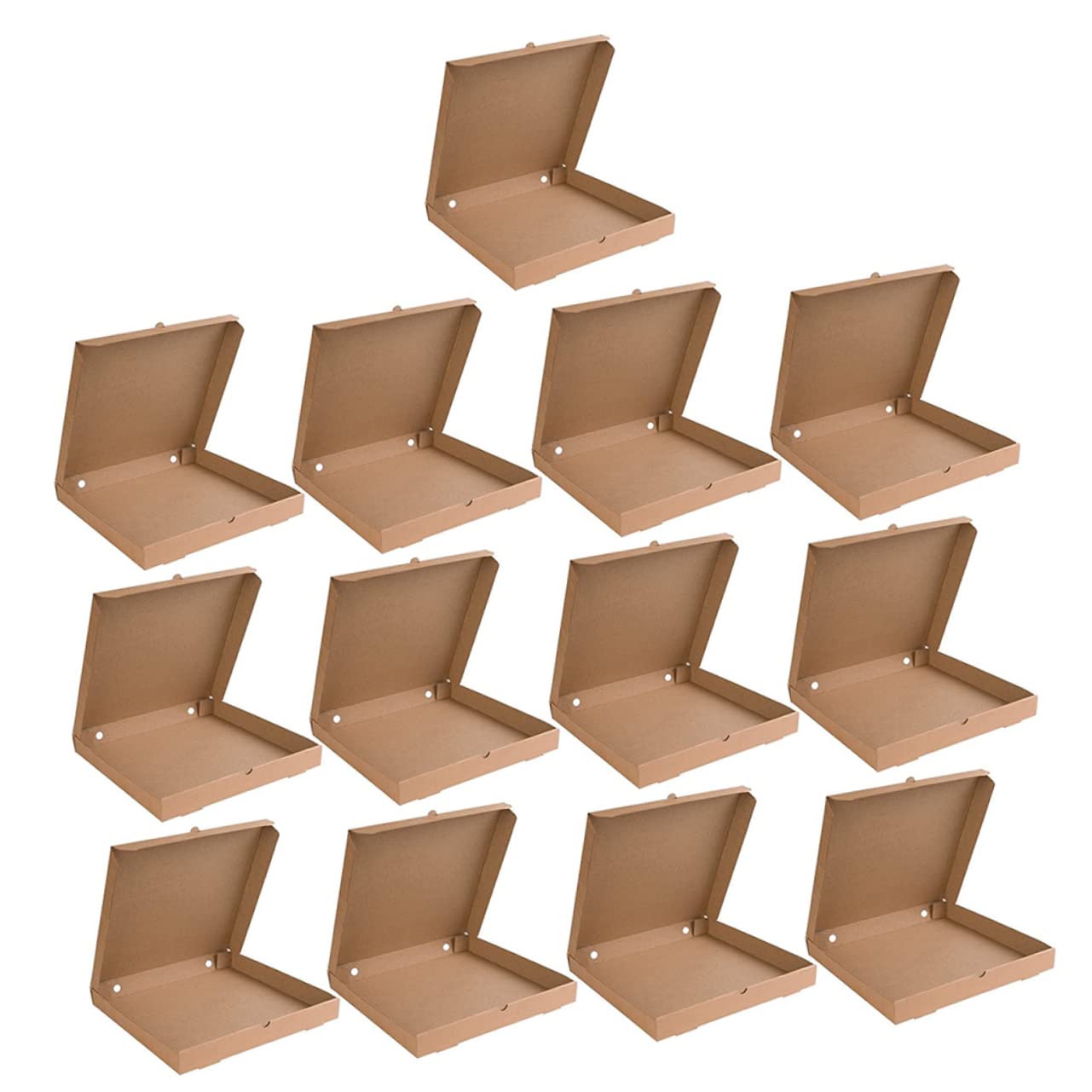Caja de Pizza de 9 Pulgadas 15 Piezas de Papel Corrugado | Tienda de Pizza y Restaurante, 15 Unidades, Apta para Alimentos y Filete, Formato Portátil