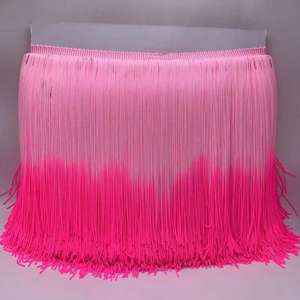 Fringe Trim 10 Yard x 7.8 Inches for Ombre Tie Dye Trims Tassel Sewing for DIY Clothes Accessories Tassel Lace Fringe Trimming Dress Sewing Crafts Costumes Decoration10M/32FT