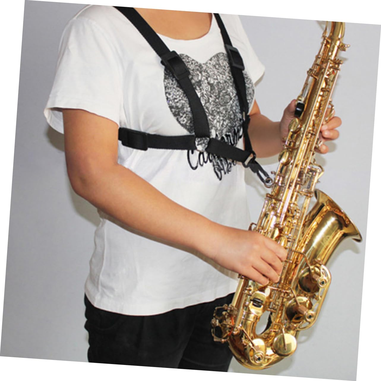 ibasenice 3pezzi Tracolla Regolabile Per Saxofono Comoda e Leggera Per Adulti Cinghia Per Strumenti Musicali Accessorio Pratico Per Performance e Pratiche Musicali