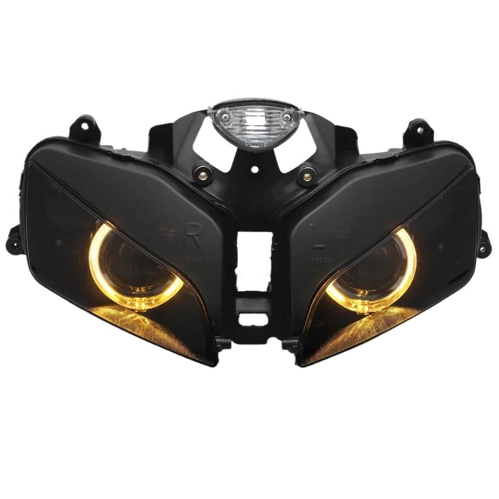 Pasuje do CBR600RR F5 2003 2004 2005 2006 akcesoria motocyklowe reflektor zmontowany reflektor diabelskie oczy światło
