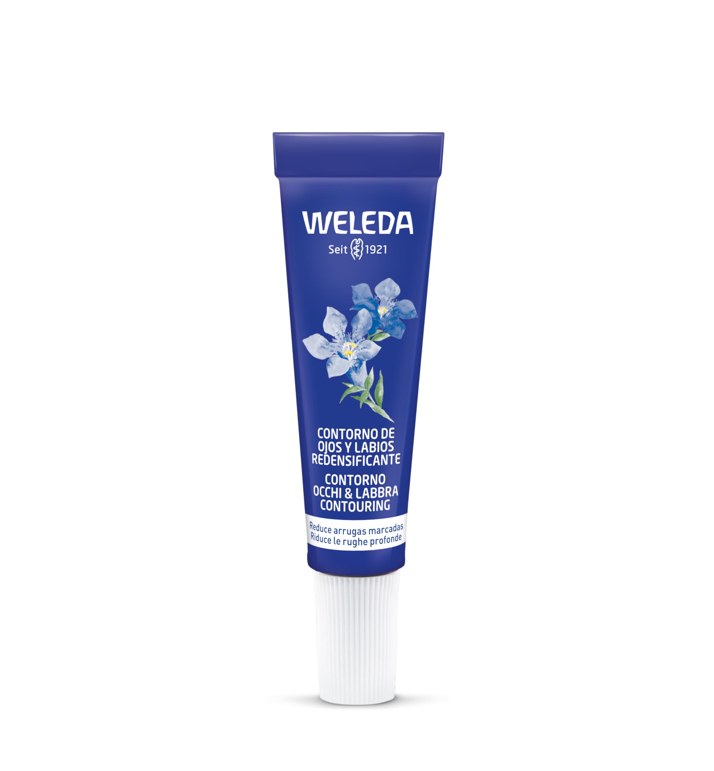 Weleda – Contorno de Ojos y Labios Redensificante, Reduce Arrugas, Bolsas Ojeras e Hinchazón, Reafirma, 100% Natural, con Genciana Azul y Edelweiss, Vegana, Pieles Maduras - 10 ml