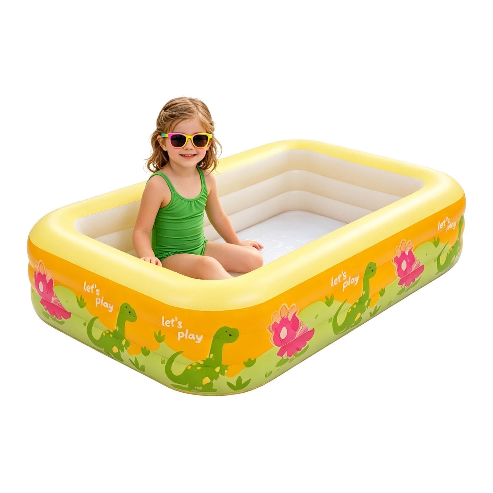 Blow Up Pool for Kids PVC Portable Large Bathtub