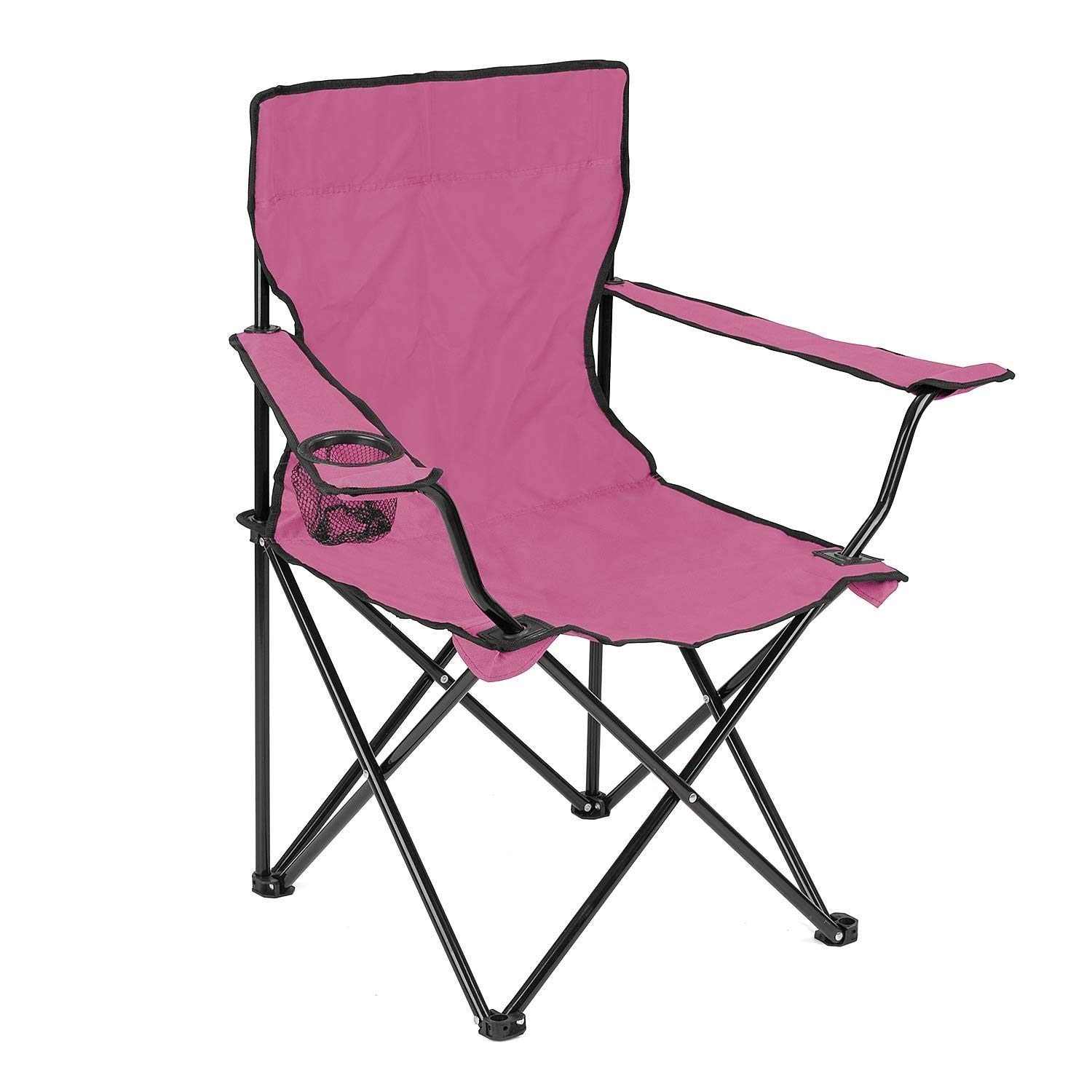 TOKEZO Outdoor Folding Camping Big Chair Portable Camping Chair for Hiking, Fishing, Picnic, Garden, Beach Lightweight Outdoor Collapsible Camping Chair (Pink)-image-25