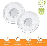 Vista 4 de AIEVE Mixer Bowl Covers,Mixer Splatter Guard Lids for KitchenAid 4.5-5 Quart Tilt-Head Stand Mixer(2 Pack)