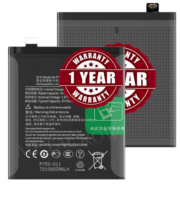 Image of Original BLP759 Battery Compatible for OnePlus 8 Pro (IN2020, IN2021, IN2023, IN2025) - (4510mAh) - 1 Year Warranty JK10