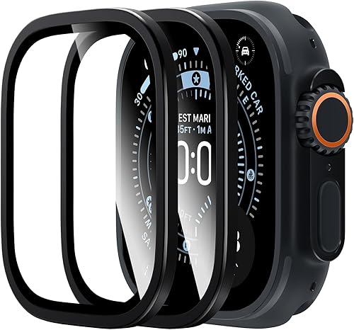 Miniatura 10 de LK LϟK 8 unidades para Apple Watch Series 11/10 Protector de pantalla 46mm - Protector de pantalla autocurativo de TPU, antiarañazos 0 burbujas, HD