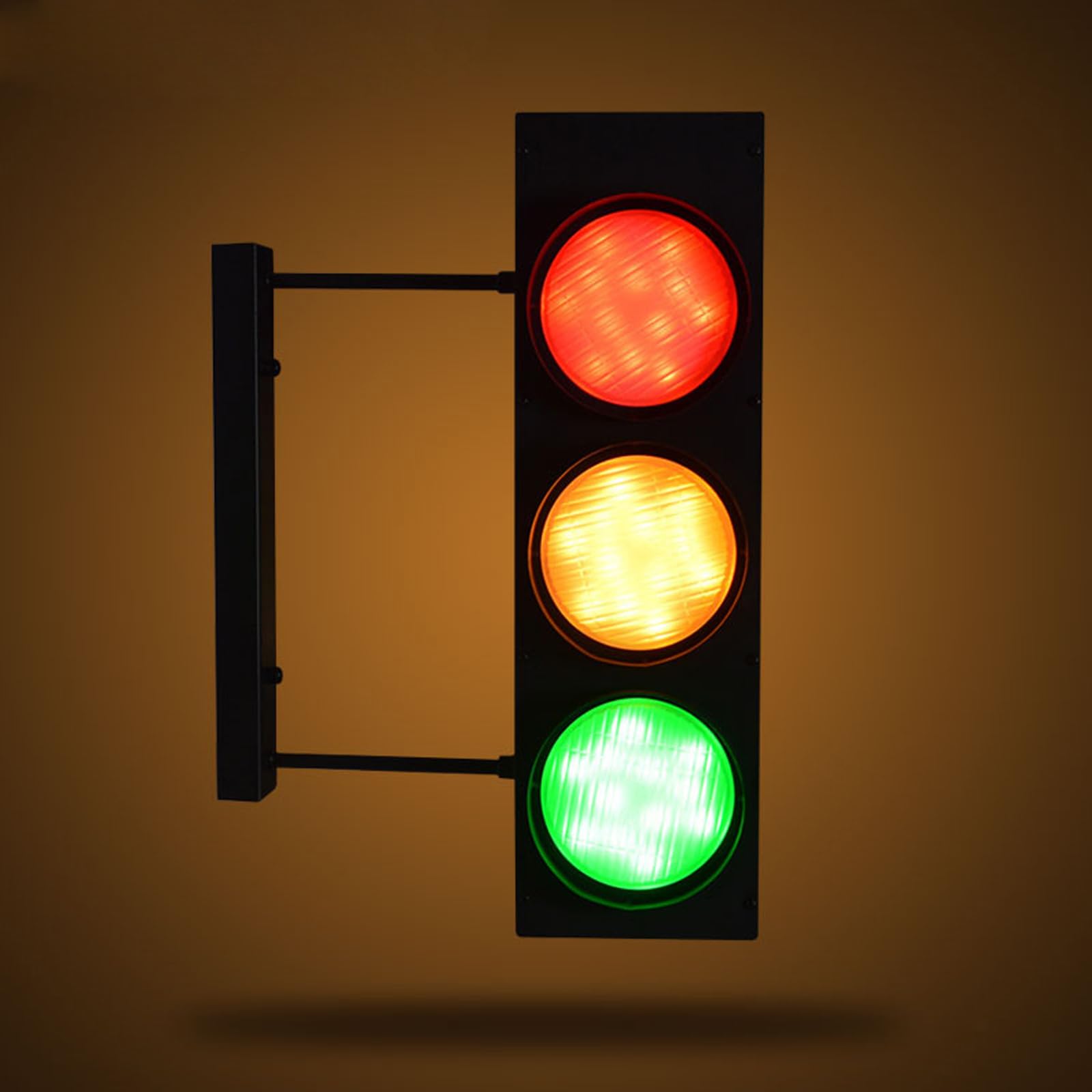 Kinkiet przemysłowy, retro lampa sygnalizacyjna z pilotem, czarna obudowa, idealna do oświetlenia dekoracyjnego w pokojach, sypialniach, barach, kawiarniach lub na imprezy tematyczne