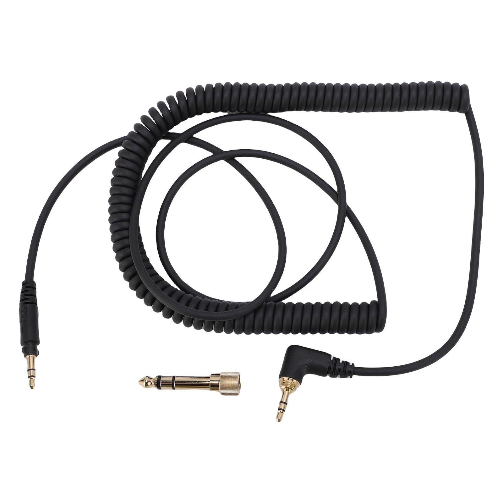 Spr??ynowy Kabel D?wi?kowy do S?uchawek headphone cable eah dj1200 Przed?u?any Przewód Spiralny z Mechanizmem Blokuj?cym i Poz?acanymi Z??czami, do Klinkenkabel