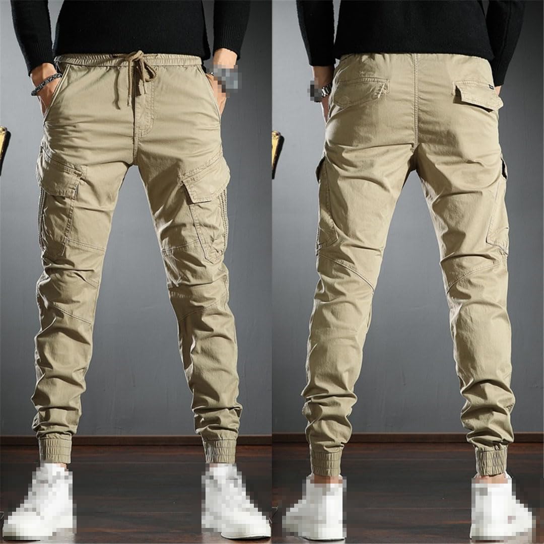 Vogrtcc Hombres Pantalones Cargo Tácticos Joggers Casual Slim Fit Pantalones
