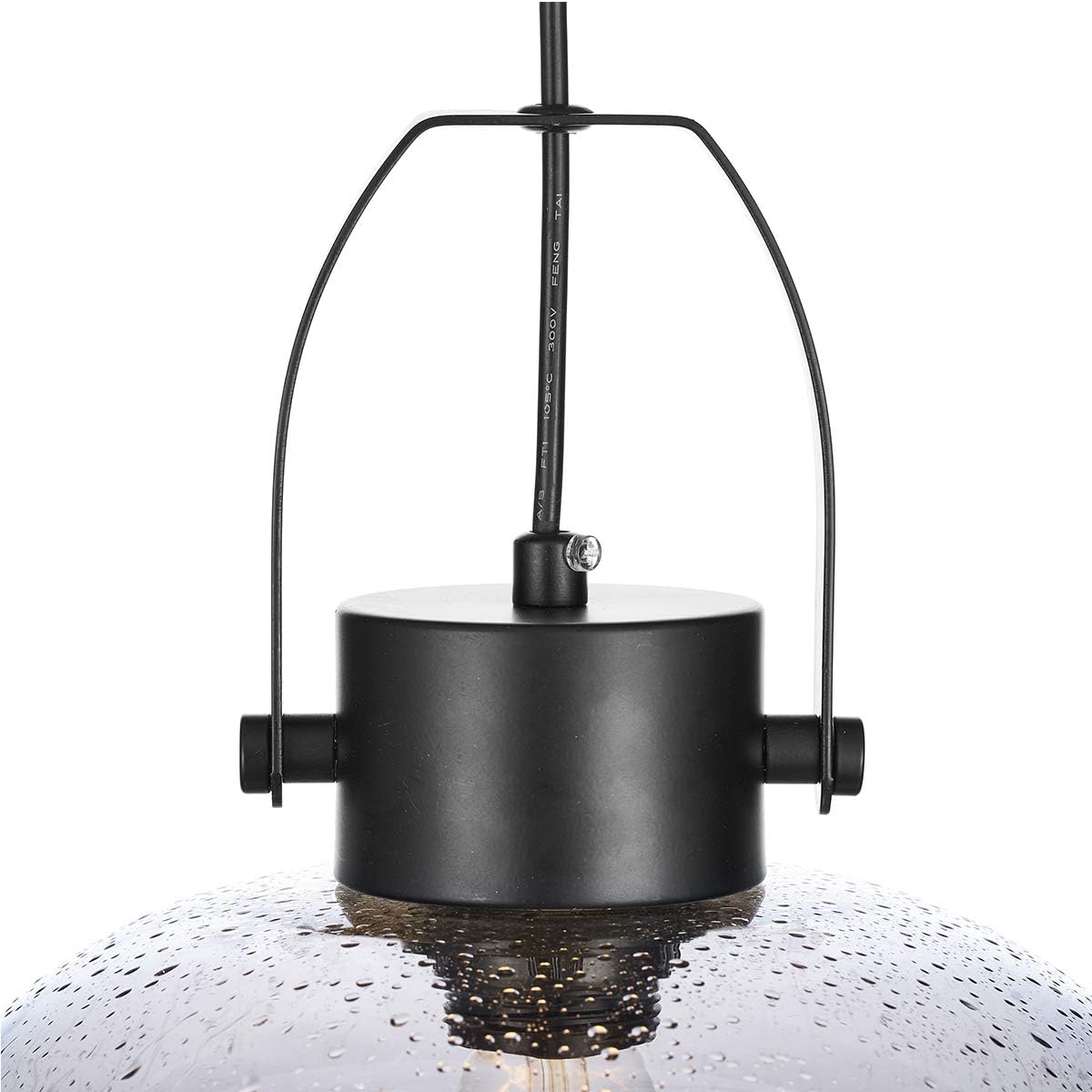 Grеаtеѕt Prоduсt SYDTOP Modern Smoked Glass Pendant Light, 10 Inches Seeded Glass Globe Pendant Lighting, Matte Black Kitchen Hanging Light Fixture for Kithchen Island, Sink, Counter, Dining Room, Bar, Farmhouse Exсluѕіvе Sресіаl SYDTOP Modern Smoked Glass Pendant Light, 10 Inches Seeded Glass Globe Pendant Lighting, Matte Black Kitchen Hanging Light Fixture for Kithchen Island, Sink, Counter, Dining Room, Bar, Farmhouse