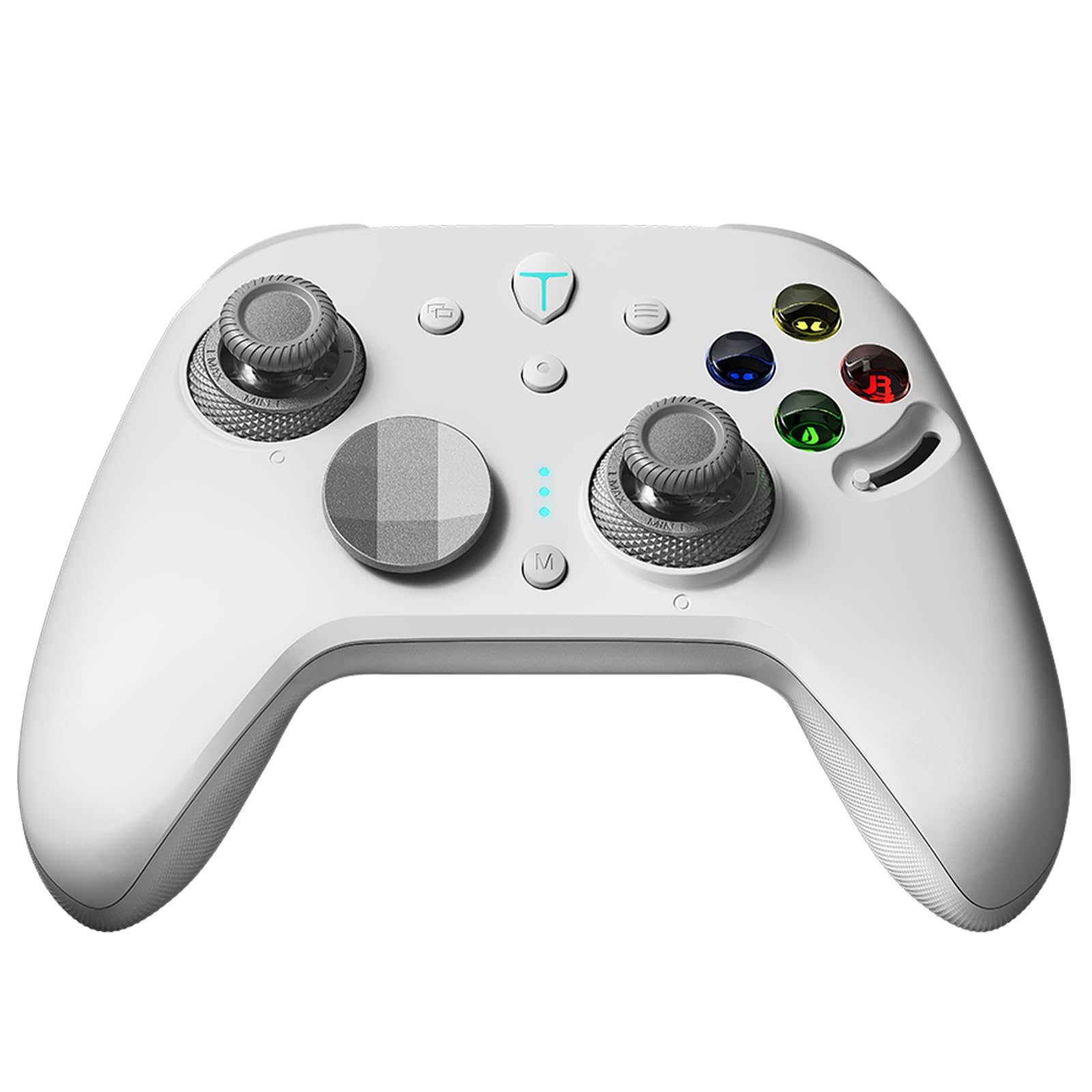 Thunderobot Mando G80TS, joystick TMR, gatillo TMR doble, botones ópticos, frecuencia de sondeo de 1000 Hz, 1200mAh, mando inalámbrico, para PC/Switch/Switch 2/Android/iOS, Blanco