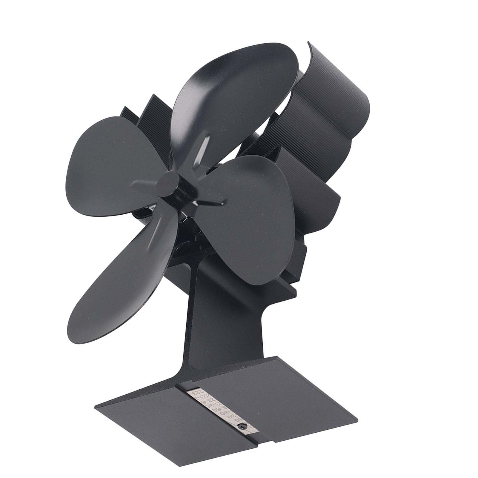 Ventilatore per Stufa a Legna con Grande Volume D'aria Alimentato a Calore per Caminetto, Funzionamento a Basso Rumore, Design Ecologico in Lega di Alluminio