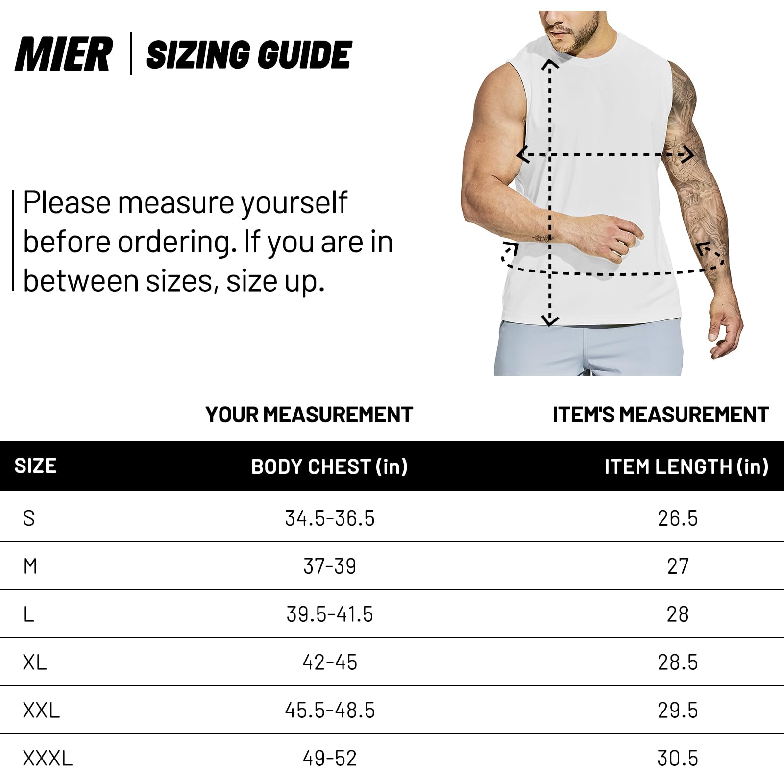 MIER Débardeur d'entraînement pour homme UPF 50+ - Séchage rapide - Sans manches - Protection UV