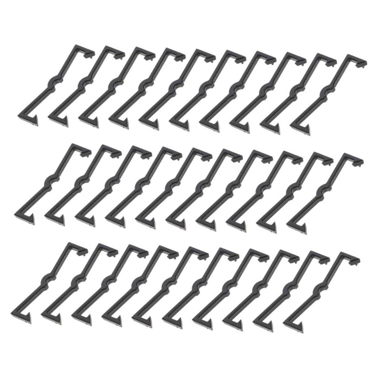 ULTECHNOVO 5 Set Di Ganci Per Pannelli Forati Per Accessori Versatili Per Garage Con Pannelli Forati Installazione Rapida 100 Pezzi * 5