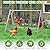 Chicken Roosting Bars Chicken Perch with 2 Swings, Chicken Roost Activity Play for Coop Accessories, Farm Enrichment Toys for Poultry Hens Healthy and Happy