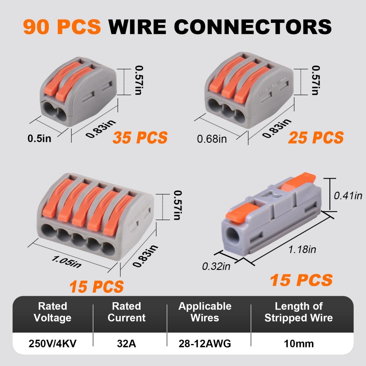 Avarbuvo Wire Connectors - Quick & Easy Wiring -2