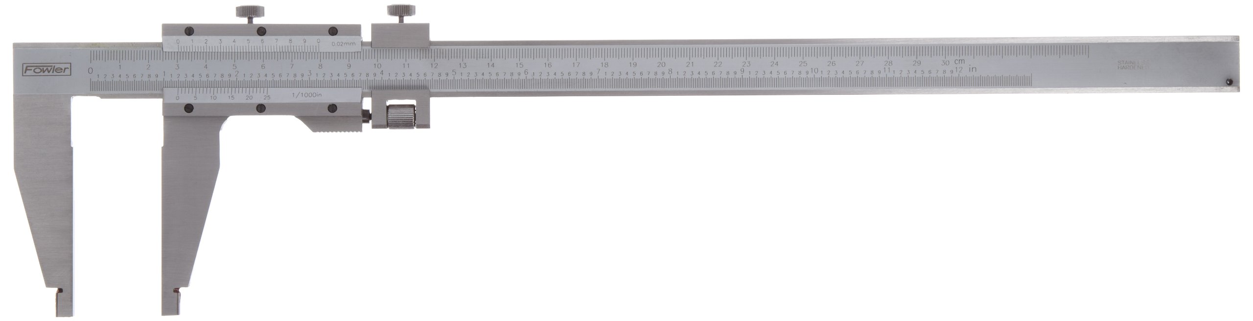 Fowler 52-085-012 Master Vernier Caliper ze stali nierdzewnej z chromowanym wykończeniem, 300 mm