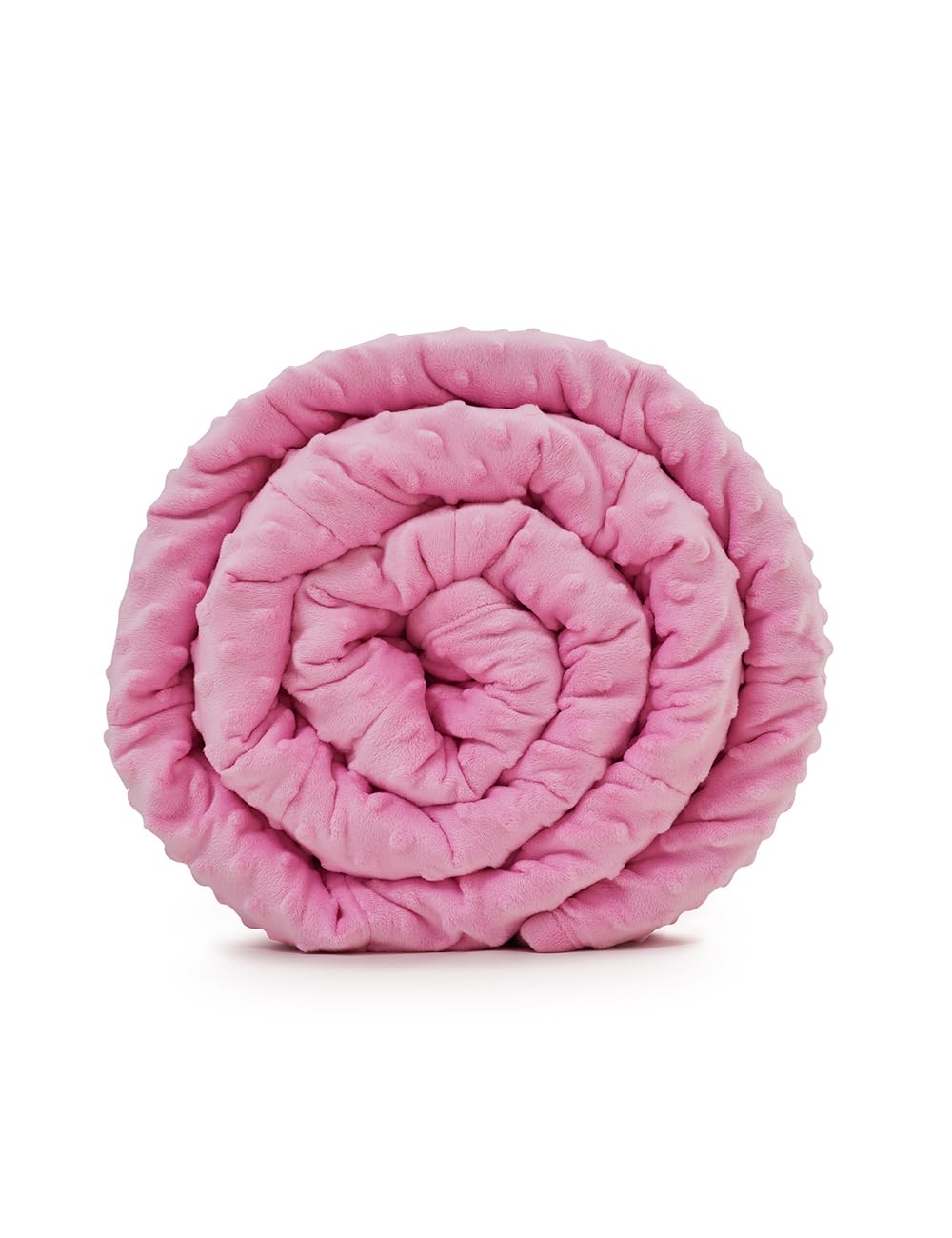 TONGDADA Minky Weighted Blanket | 40''x60'',10lbs | Cozy and Soft Minky Weighted Throw Blanket | Luxury Velvet with Premium Glass Beads | Pink Minky