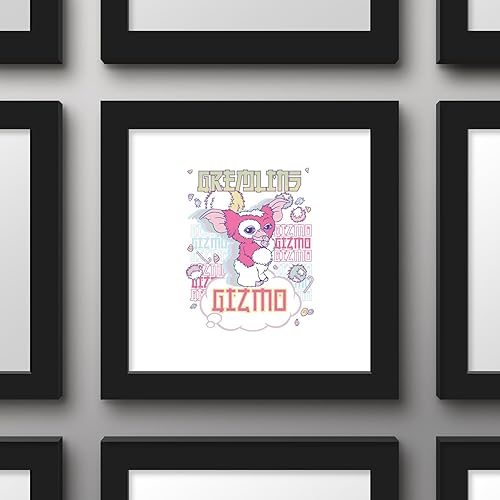 Miniatura 2 de Trends International Gallery Pops Gremlins - Arte de pared de Gizmo pastel, versión enmarcada negra, 12 x 12 pulgadas