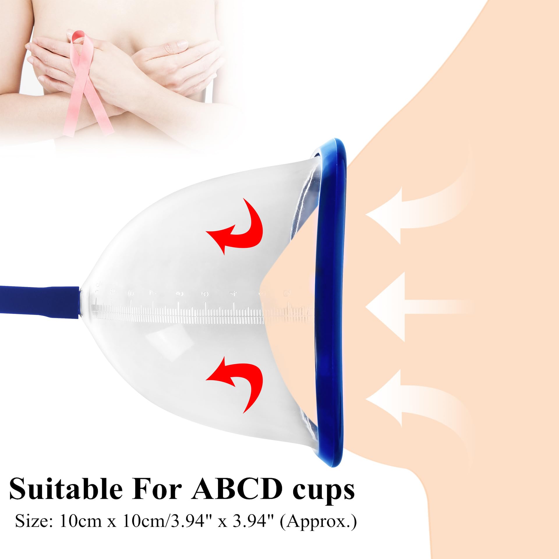 Ventouses pour mamelons Ensemble à vide avec aspiration extrême Agrandissement des mamelons Pompe vaginale à vide Ventouses clitoridiennes SM Sextoy pour femmes et couples (Bleu, 10x10 cm)