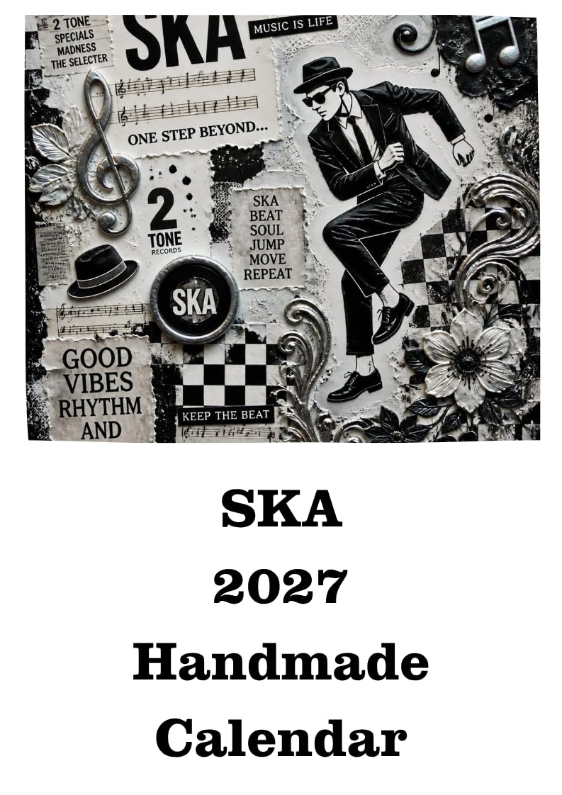 SKA 2027 Wall Calendar – Retro Two Tone Music Art for Fans & Collectors