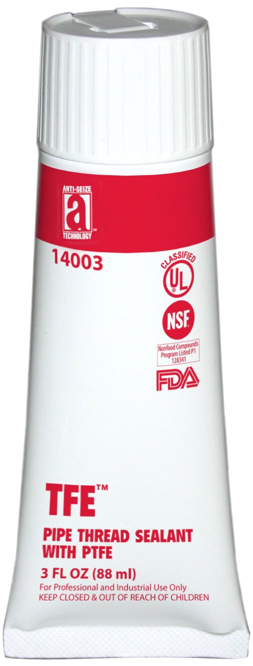 Anti-Seize TFE Pipe Thread Sealant with PTFE, white, 3 oz. (14003)