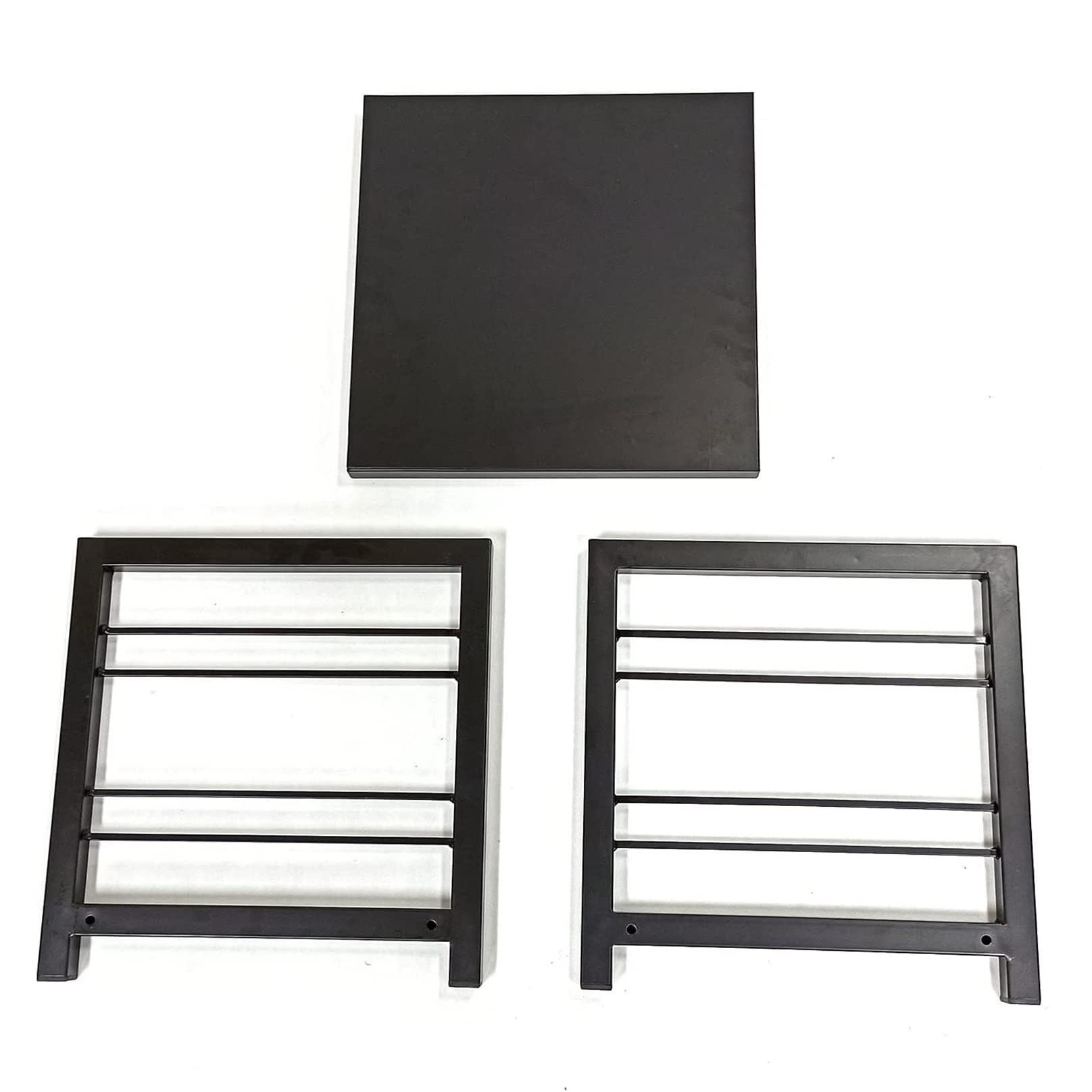 Portalegna, Porta Legna, portaoggetti in Blocchi da 14 Pollici, portalegna in Metallo per Camino, Interno, Esterno, Cortile, Patio, Balcone (Dimensioni: 14 x 14 x 15,7 Pollici)