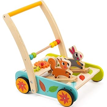 wooden push walker for baby