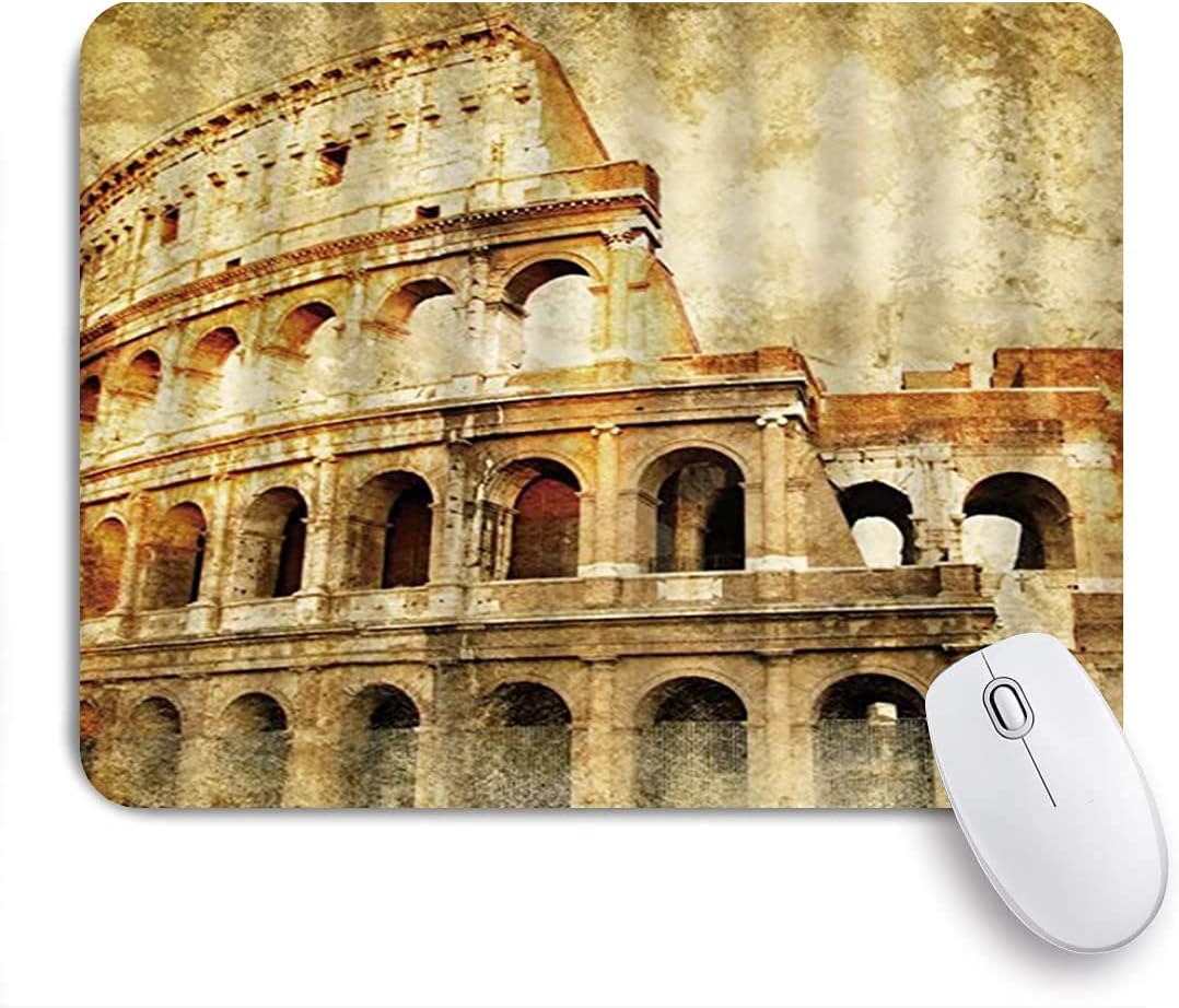 Amazon Kapanou マウスパッド 古代ローマのコロッセオヨーロッパの建物イタリアの遺跡旅行 おしゃれ 耐久性が良い 滑り止めゴム底 ゲーミングなど適用 マウス 用ノートブックコンピュータマウスマット Kapanou マウスパッド 通販