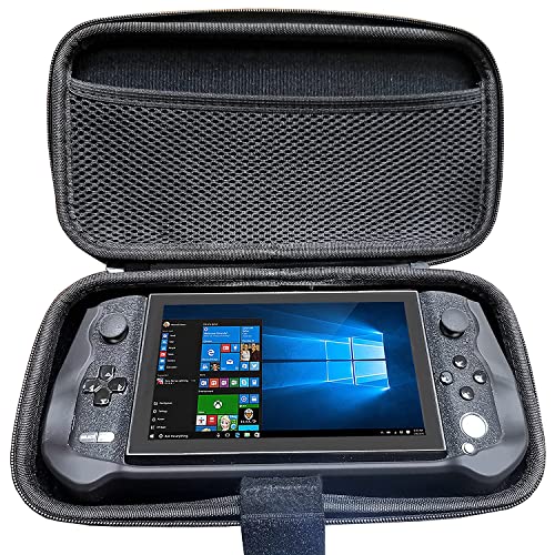 GPD Win 3 + Grip Case [Octorber Update-Size for Win 3 Plus Grip ] Hard Travel Carry Case Cover Bag Pouch for GPD Win 3 PC Game Console Laptop+Official Silicone Grip