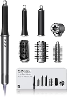 All-in-One Air Styler - Auto Curl, Straighten, Volumize, Dry - 160000 RPM High-Speed for Faster Styling - Reduces Heat Dam...