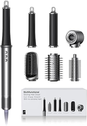 All-in-One Air Styler - Auto Curl Straighten Volumize Dry - 160000 RPM High-Speed for Faster Styling - Reduces